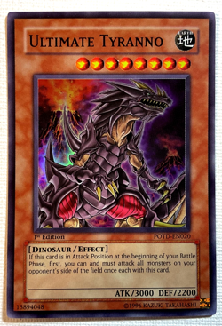 Yugioh Ultimate Tyranno POTD-EN020 Super Rare 1st Ed - Image 1