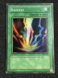 Yu-Gi-Oh! Raigeki LOB-053 1st Edition Faded - Image 1