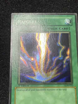 Yu-Gi-Oh! Raigeki LOB-053 1st Edition Faded - Image 2