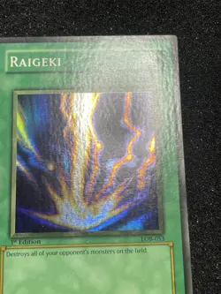 Yu-Gi-Oh! Raigeki LOB-053 1st Edition Faded - Image 3