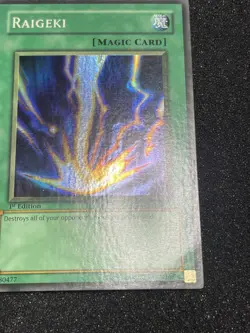Yu-Gi-Oh! Raigeki LOB-053 1st Edition Faded - Image 5