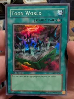 Yugioh Toon World Super Rare #MRL-076 1st edition NM - Image 1