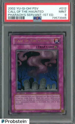 2002 YU-GI-OH! PSV-PHARAOH'S SERVANT 1ST ED #012 CALL OF LEGEND PSA 9 - Image 1