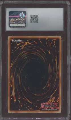 2003 Yu-Gi-Oh! DOR Prismatic Secret Rare Beta The Magnet Warrior CGC 8 NM-MT - Image 2