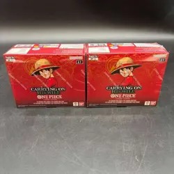 #2 Lot of (2) One Piece English OP13 Carrying On His Will Booster Boxes Sealed - Image 1