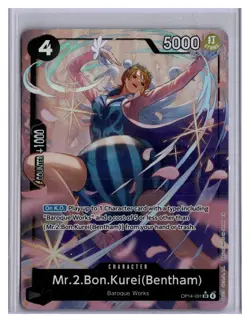 2025 One Piece Azure Sea's Seven Mr.2.Bon.Kurei Bentham Alternate Art #OP14-091 - Image 1