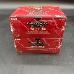 #5 Lot of (2) One Piece English OP13 Carrying On His Will Booster Boxes Sealed - Image 1