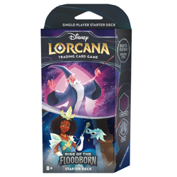 Disney LORCANA: Rise of the Floodborn TCG STARTER DECK (AMETHYST & STEEL) SEALED - Image 1