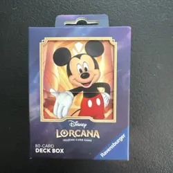 NEW Disney Lorcana Mickey Mouse TCG Deck Box - Image 1