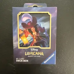 NEW Disney Lorcana Captain Hook TCG Deck Box - Image 1
