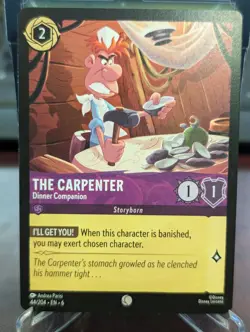 The Carpenter Dinner Companion 44/204 Disney Lorcana Azurite Sea TCG NonFoil NM - Image 1