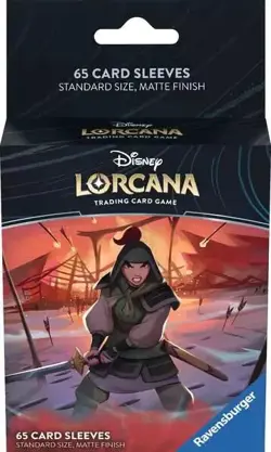 NEW Lorcana Card Sleeves (Mulan 65-Pack) TCG Disney NIB - Image 1