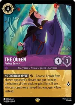 1x The Queen - Jealous Beauty - 74/204 - Legendary NM-Mint Disney Lorcana: Archa - Image 1