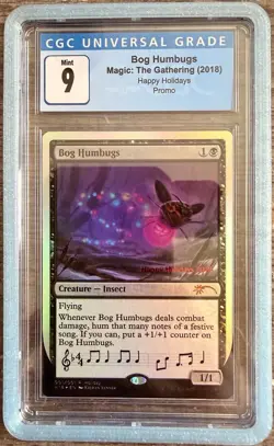 CGC 9 MINT Bog Humbugs (Holiday 2018 Promo) FOIL MTG Magic The Gathering - Image 1