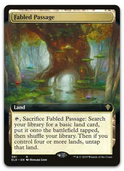 Fabled Passage (Extended Art) #391 (NM) Throne of Eldraine ELD Magic MTG - Image 1