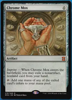 Chrome Mox Eternal Masters PLD Artifact Mythic Rare CARD (511029) ABUGames - Image 1