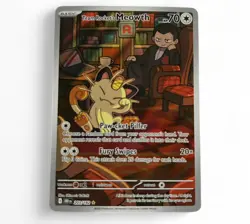 Team Rocket's Meowth 203/182 SV10: Destined Rivals - Pokemon Card - NM - Image 1