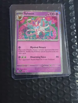Pokemon Sylveon TCG SVP 172 Scarlet & Violet Promo Holo Card Cosmo - Image 1