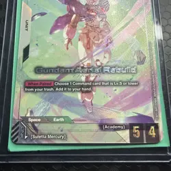 Gundam Aerial Rebuild GD01-067 LR+ FOIL Newtype Rising Gundam Card Game - Image 5