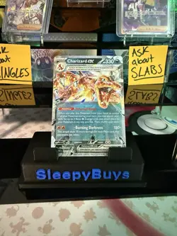 Charizard EX Scarlet & Violet Paldean Fates Holo Double Rare Card 054/091 (META) - Image 1