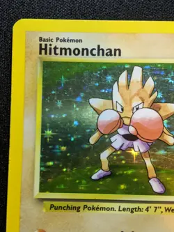 Hitmonchan ⭐Holo Rare⭐ Pokemon Card - 7/102 Base Set - SEE PHOTOS! - Image 3