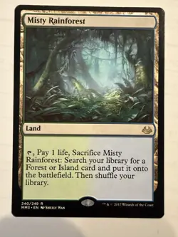 MTG: Misty Rainforest Card Regular Modern Masters 2017 240/249- NM - Image 1