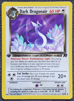 1st Edition Dark Dragonair - Team Rocket - #33/82 - Vintage Pokemon Card 2000 - Image 1