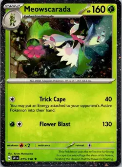 Meowscarada - (Cosmos Holo) Rare Miscellaneous Cards & Products 015/198 NM - Image 1