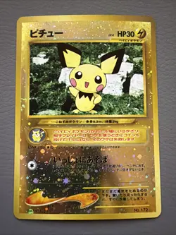 Pokemon TCG Pichu No.172 Holo Card Neo Genesis Reverse holo - Image 1