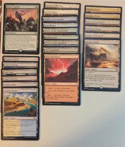 MTG Lands - Desert Themed lot. 22 cards. - Image 1