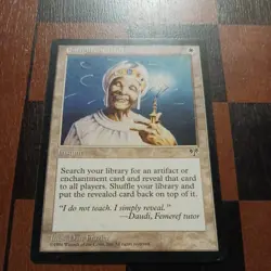 Mtg Enlightened Tutor LP/NM Mirage Magic Card Uncommon Instant - Image 2
