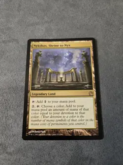 Nykthos, Shrine to Nyx Theros Rare Legendary Land Regular MTG Card #223 - Image 1
