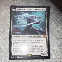 Magic: The Gathering Sephiroth Fabled SOLDIER Legendary Creature Universes Beyo. - Image 1