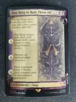 MTG One Ring To Rule Them All Lotr: Tales of Middle-earth 553 Scroll *FOIL* - Image 1