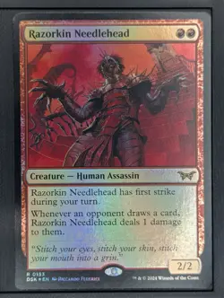 MTG Razorkin Needlehead Duskmourn Rare Foil #0153 - Image 1