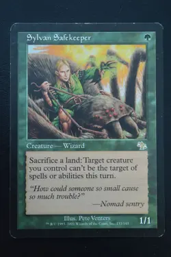 Magic The Gathering MTG SYLVAN SAFEKEEPER Judgment MP Moderately Played - Image 1