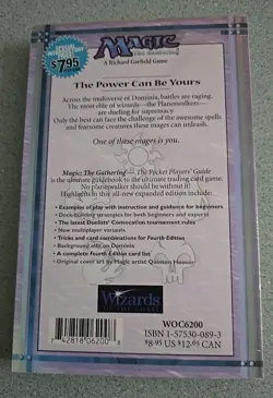 MTG Magic the Gathering 4th ED POCKET PLAYER'S GUIDE 1995 New Unread - Image 2