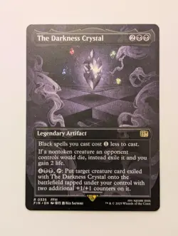 The Darkness Crystal Borderless Foil 335 Final Fantasy FIN MTG NM - Image 1