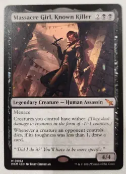MTG Magic [x1] Massacre Girl, Known Killer [x1] Murders at Karlov Manor M/NM - Image 1