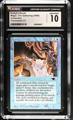 Hurkyl's Recall, Antiquities Mtg. CGC 10 Gem Mint! - Image 1