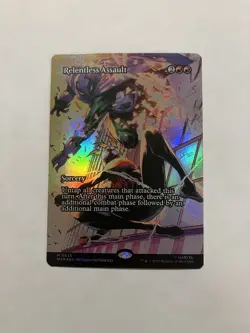 Relentless Assault - MTG Marvel’s Spider-Man - BORDERLESS - FOIL - NM - Image 1