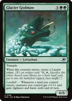 Glacier Godmaw NM MTG Edge of Eternities [EOE] #188 Uncommon Near Mint Regular - Image 1