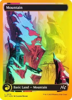 MTG FIRST PLACE FOIL Mountain (#515) - Aetherdrift #515 - Image 1