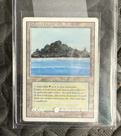 Magic the Gathering Dual Land - Tropical Island (Revised) MP - Image 1