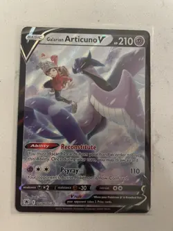 Galarian Articuno V TG16/TG30 Ultra Rare Pokemon TCG SWSH10: Astral Radiance NM - Image 1