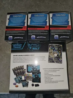 Pokemon Black Bolt ETB and 3 Booster Bundles Factory Sealed - Image 2