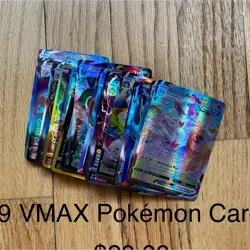 Pokemon TCG VMAX Holo Lot 39 Cards Gengar Umbreon Sylveon Standard Size - Image 1