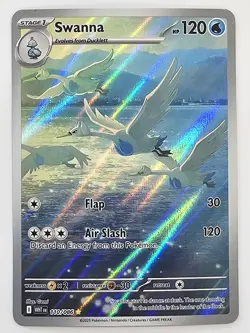 Swanna 110/086 Pokemon TCG S&V White Flare Illustration Rare English - Image 1