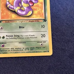 Pokemon TCG Ekans 56/82 Team Rocket First Edition Vintage NM - Image 5