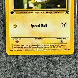 Vintage Pokemon Team Rocket Voltorb 69/82 1st Edition Common LP - Image 4